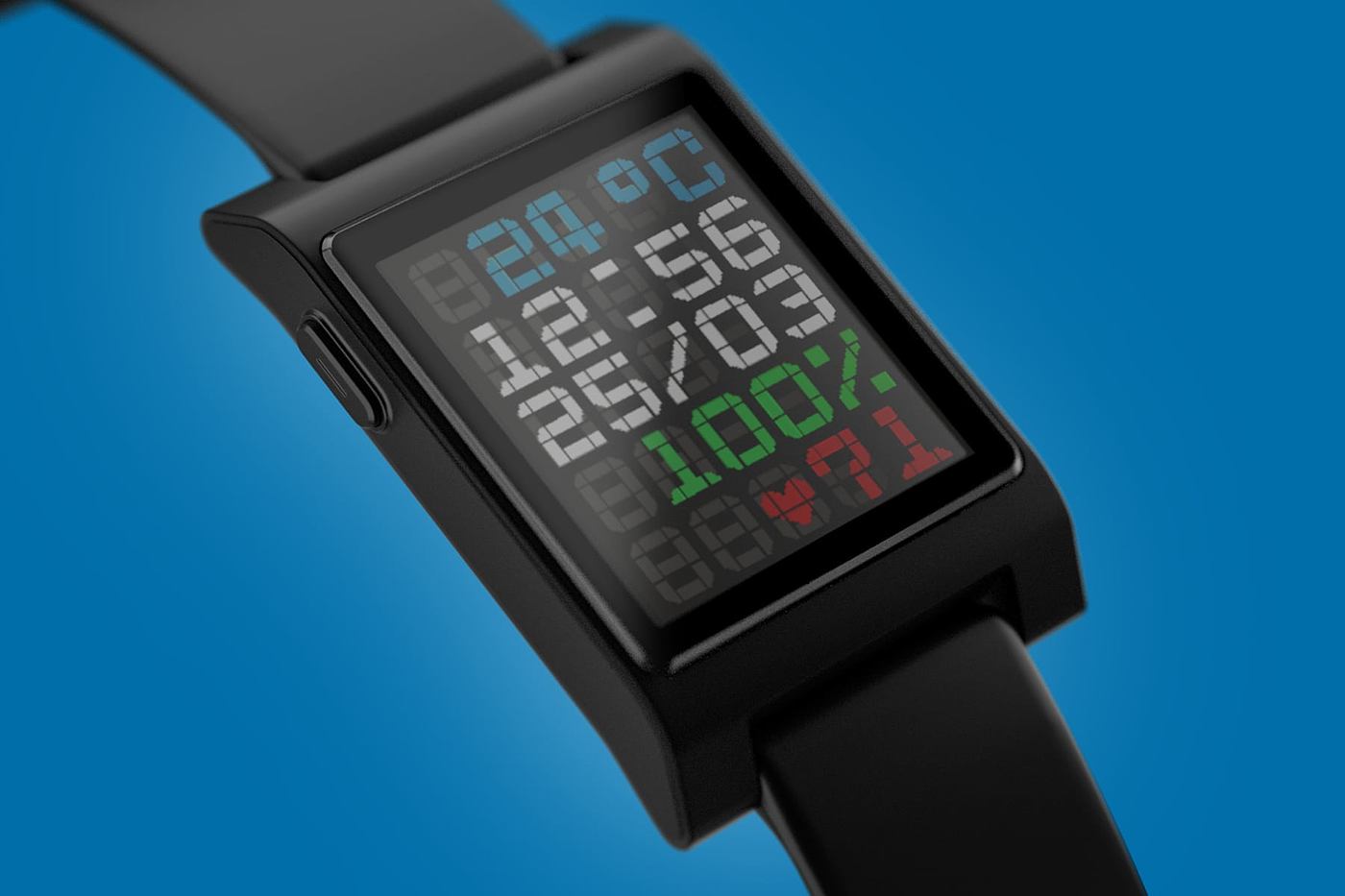 pebble，Intelligent Watch，Long endurance，Core Devices，Black and white e-ink display，