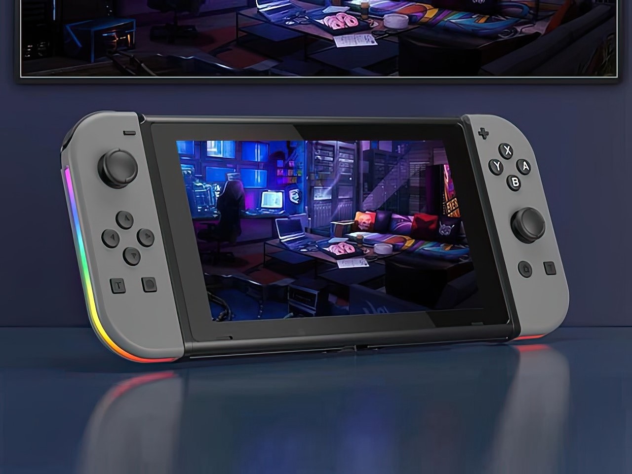 controller，RGB Joy-Cons，Nintendo Switch，Game accessories，RGB，