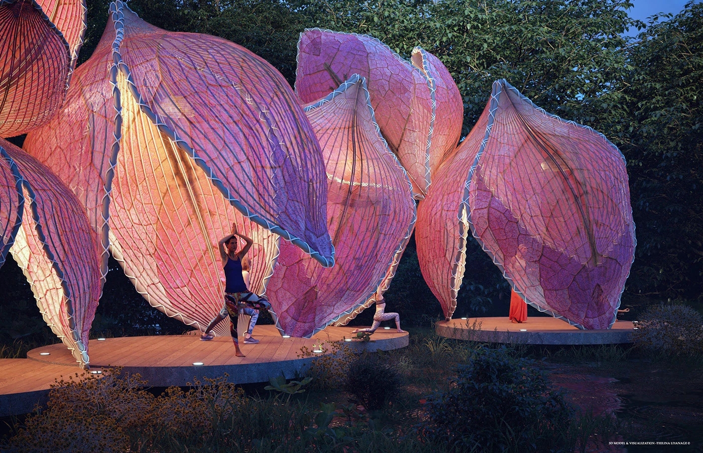 Yoga Studio，Interior design，Architecture，environmental design，