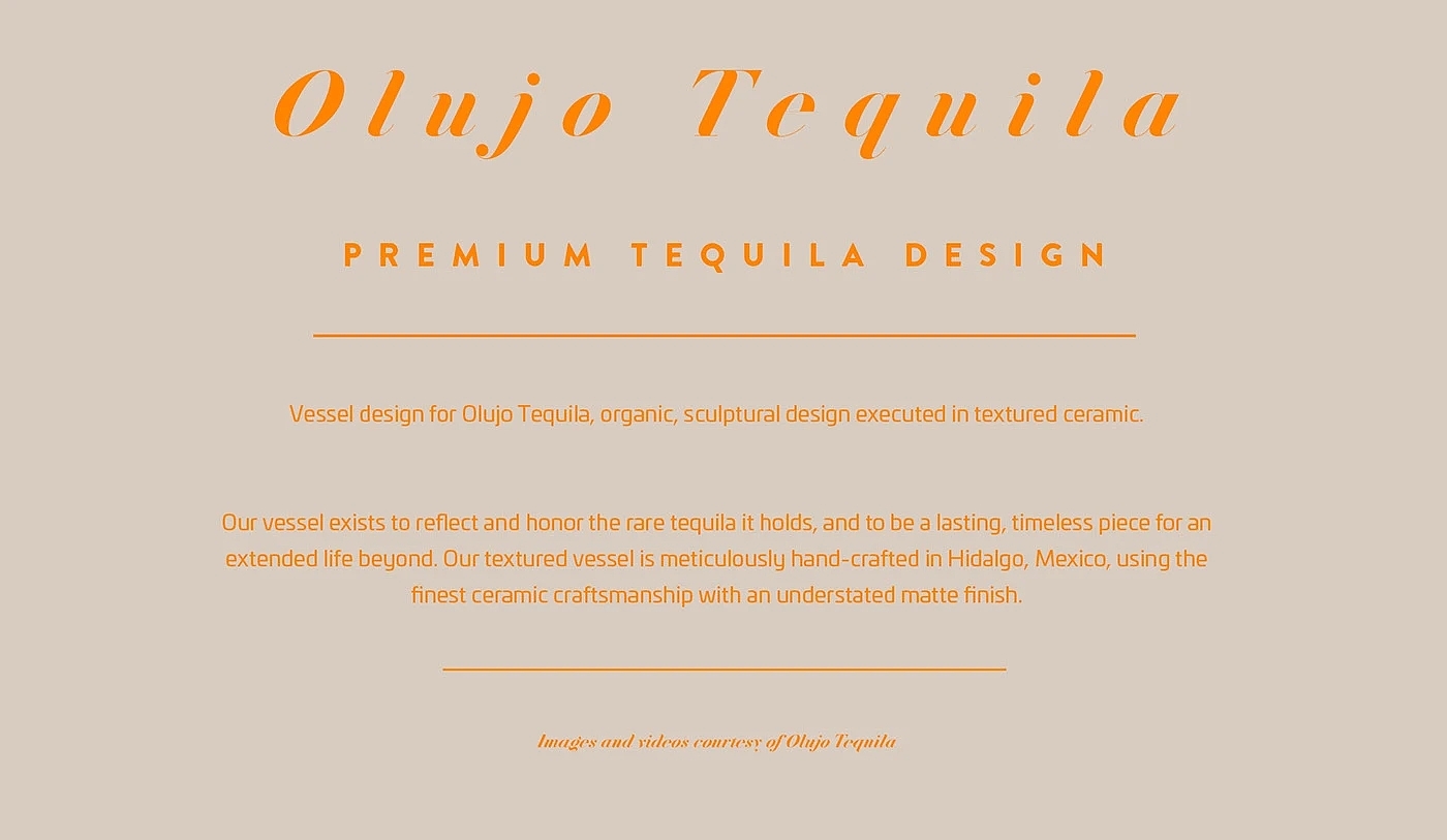 Olujo Tequila，The wine bottle，container，tableware，