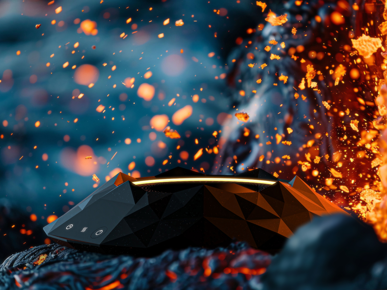 volcano，Coaster，Cup warming device，Granite，Volcano，