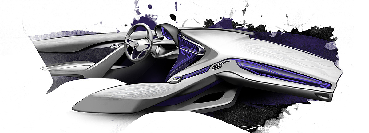 industrial design，Automobile design，Interior design，Hand drawn，design sketch，