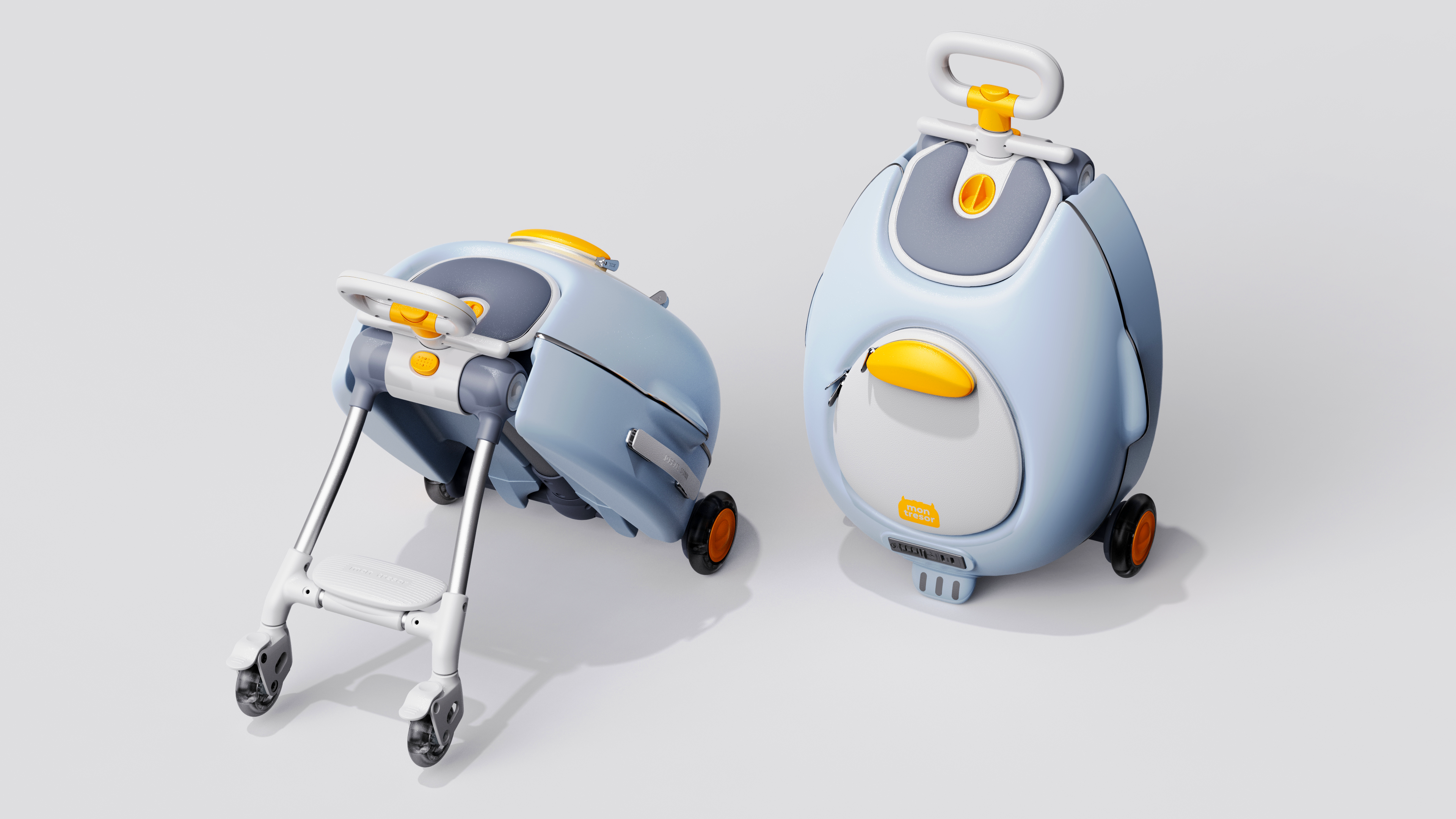 industrial design，Creative design，Stroller design，Children's stroller，Children carts，Multifunctional stroller，