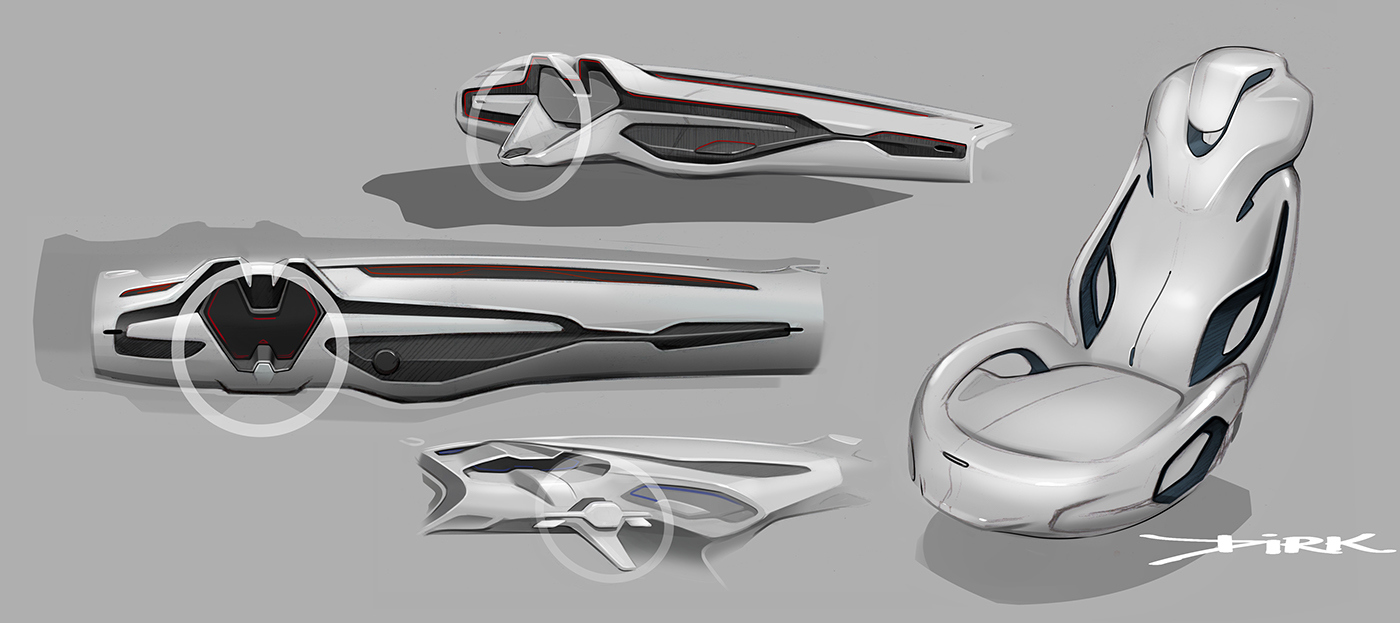 industrial design，Automobile design，Interior design，Hand drawn，design sketch，