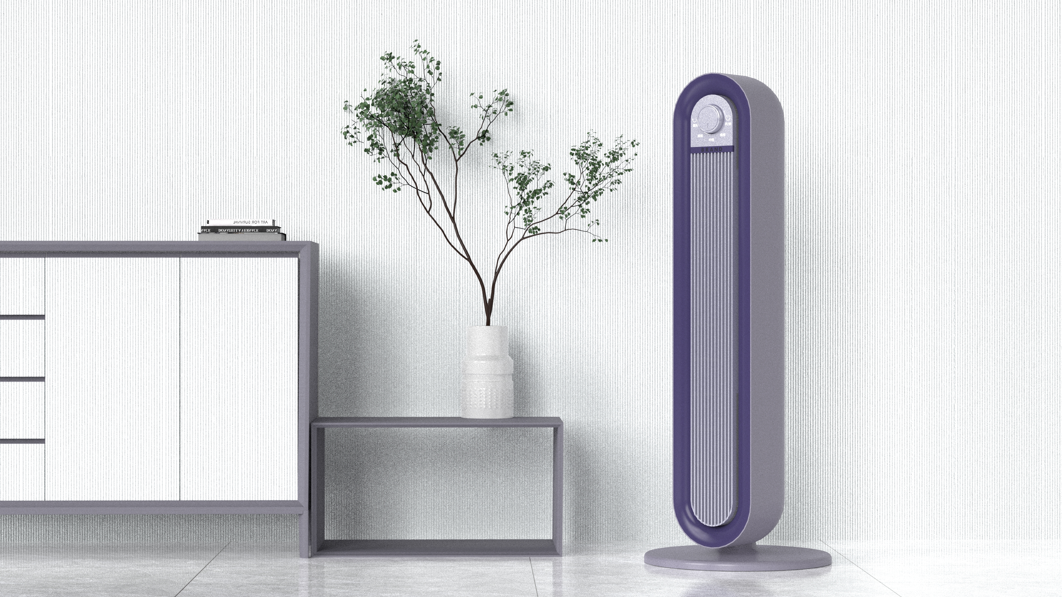 Tower fan，household electrical appliances，Minimalist，