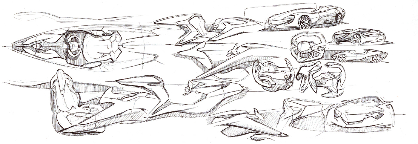 industrial design，Automobile design，Interior design，Hand drawn，design sketch，