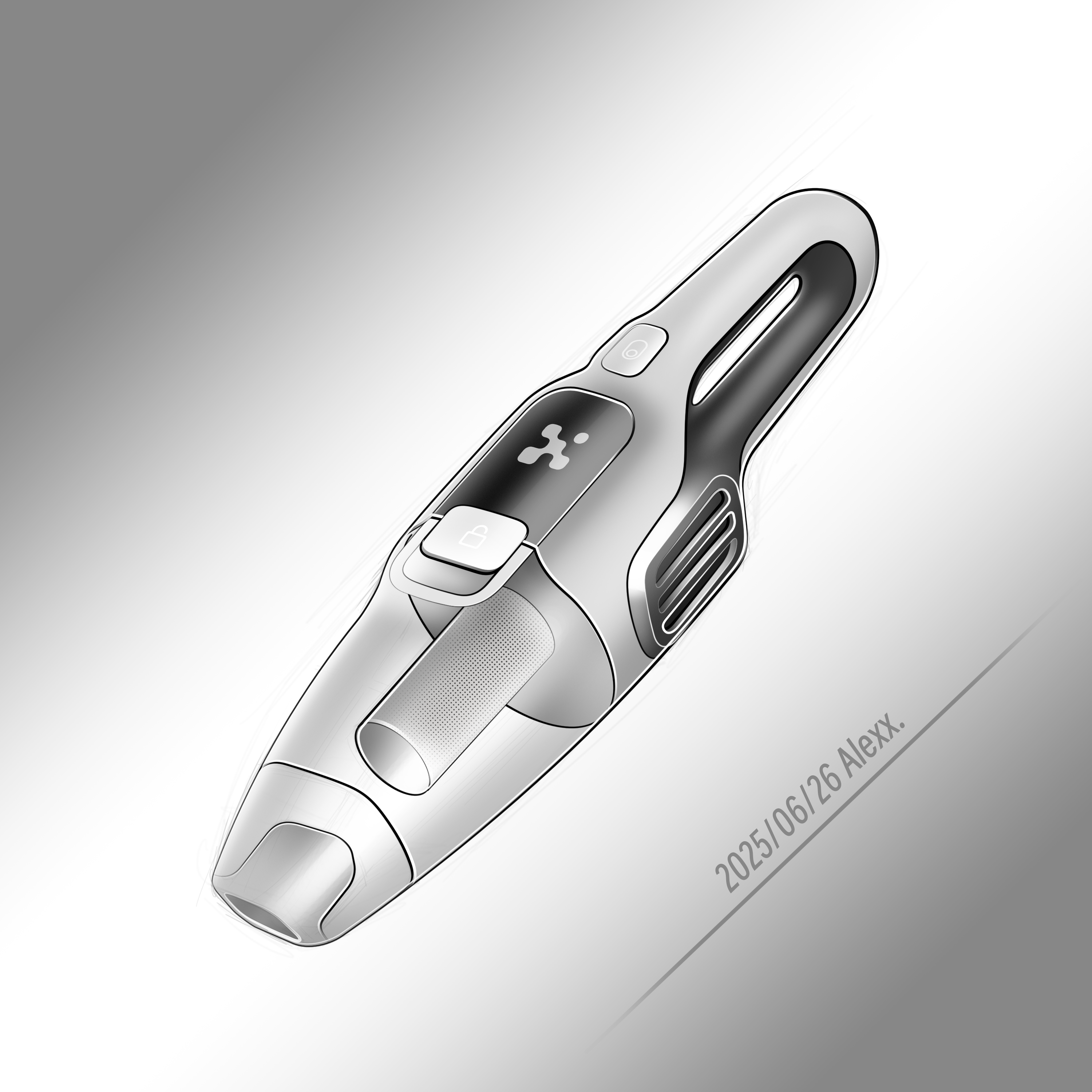 photoshop，ps，Vacuum cleaner，sketch，2d rendering，