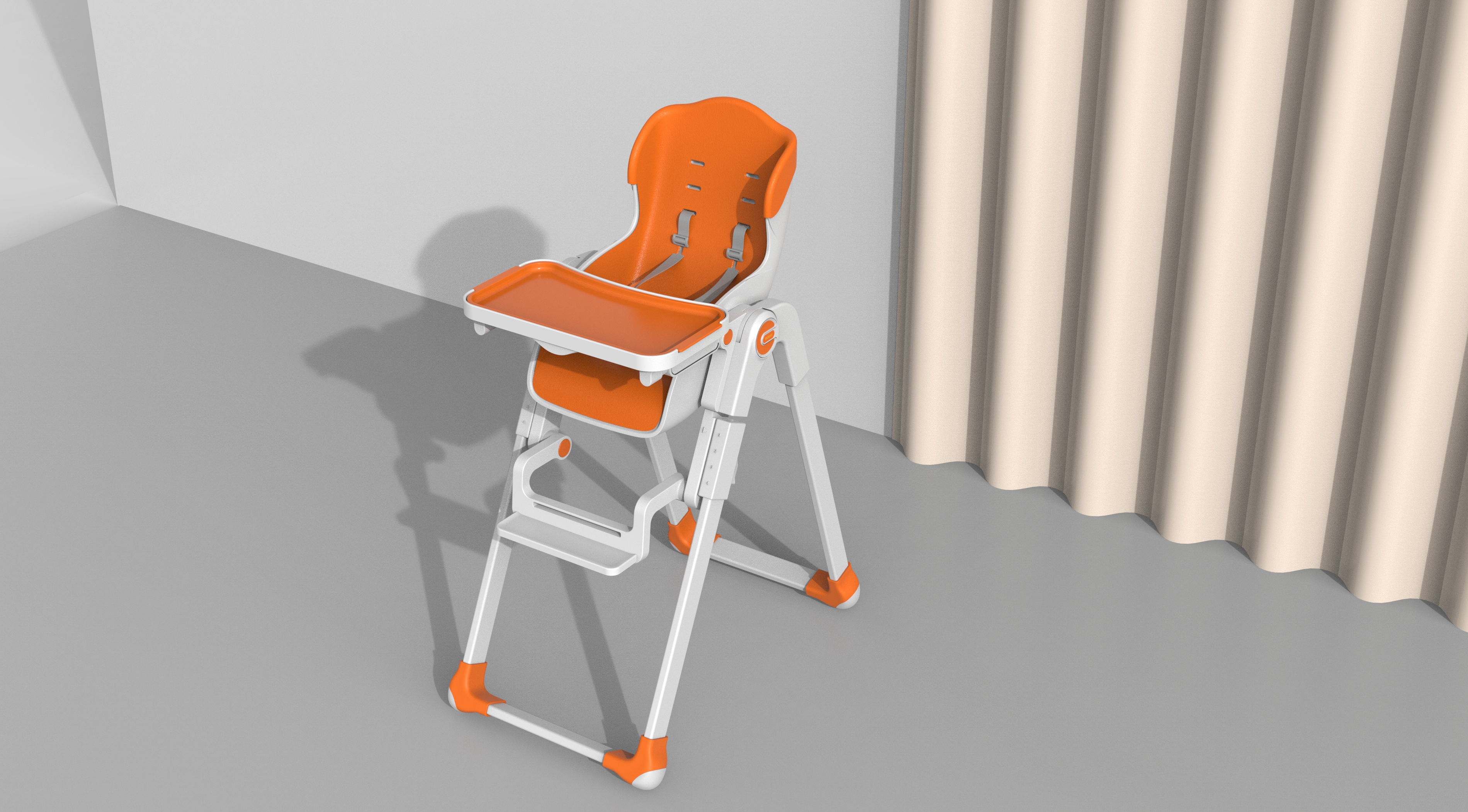# Children's dining chair，# Baby Products，#Product design，#Industrial Design，# Children's Products，
