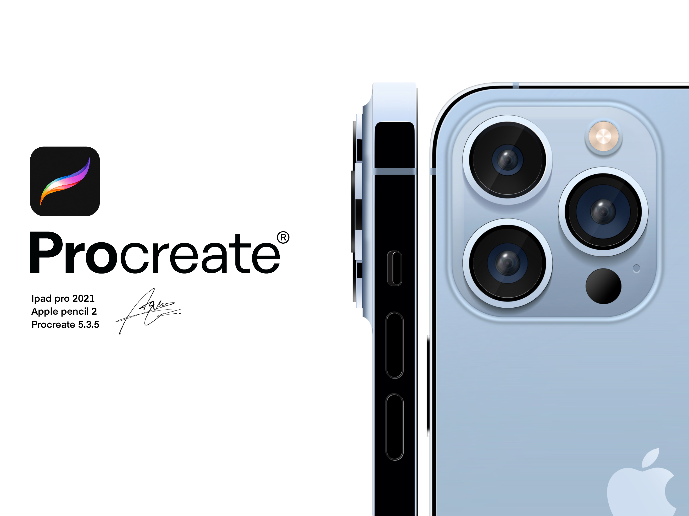 Procreate，industrial design，Ubee ，