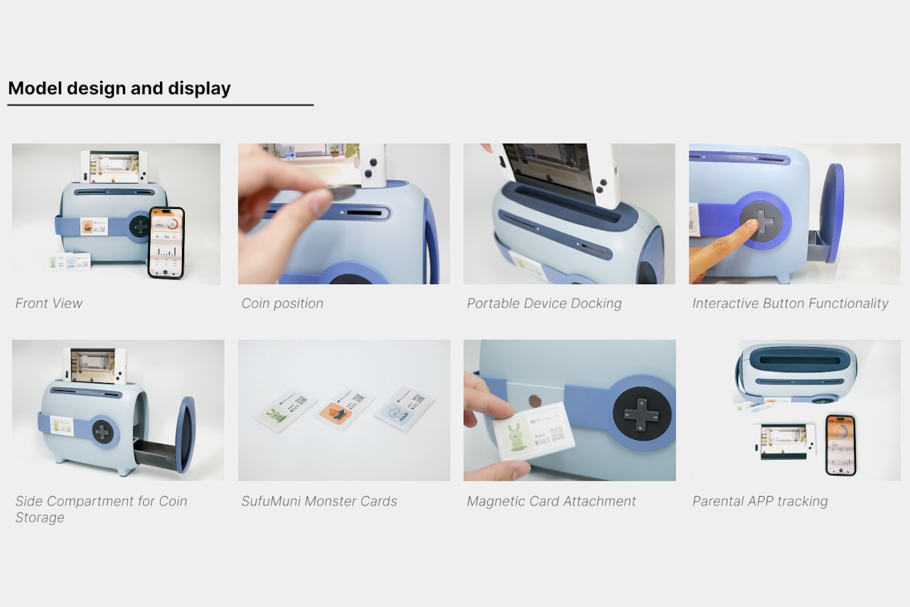 Piggy bank，interaction concept，Savings Education，SafuMuni，