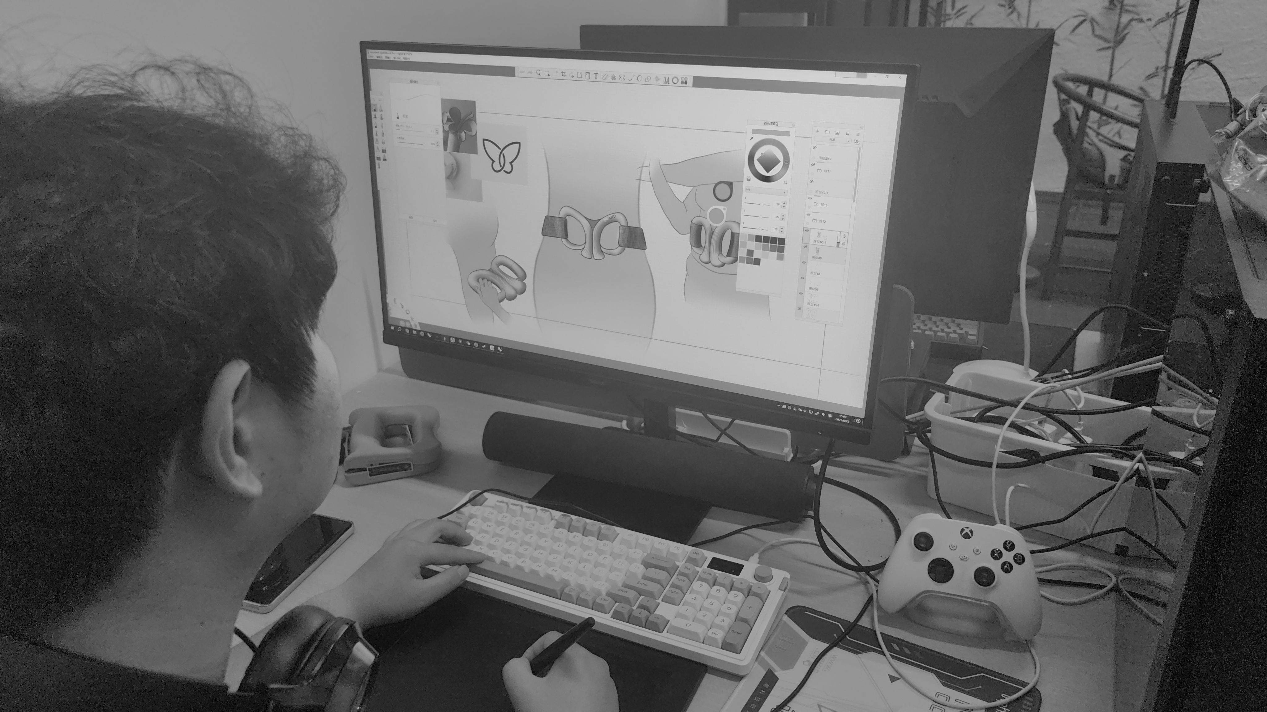 fascial ring，Gehu，Butterfly，morphological bionic，Sports fitness，massage，