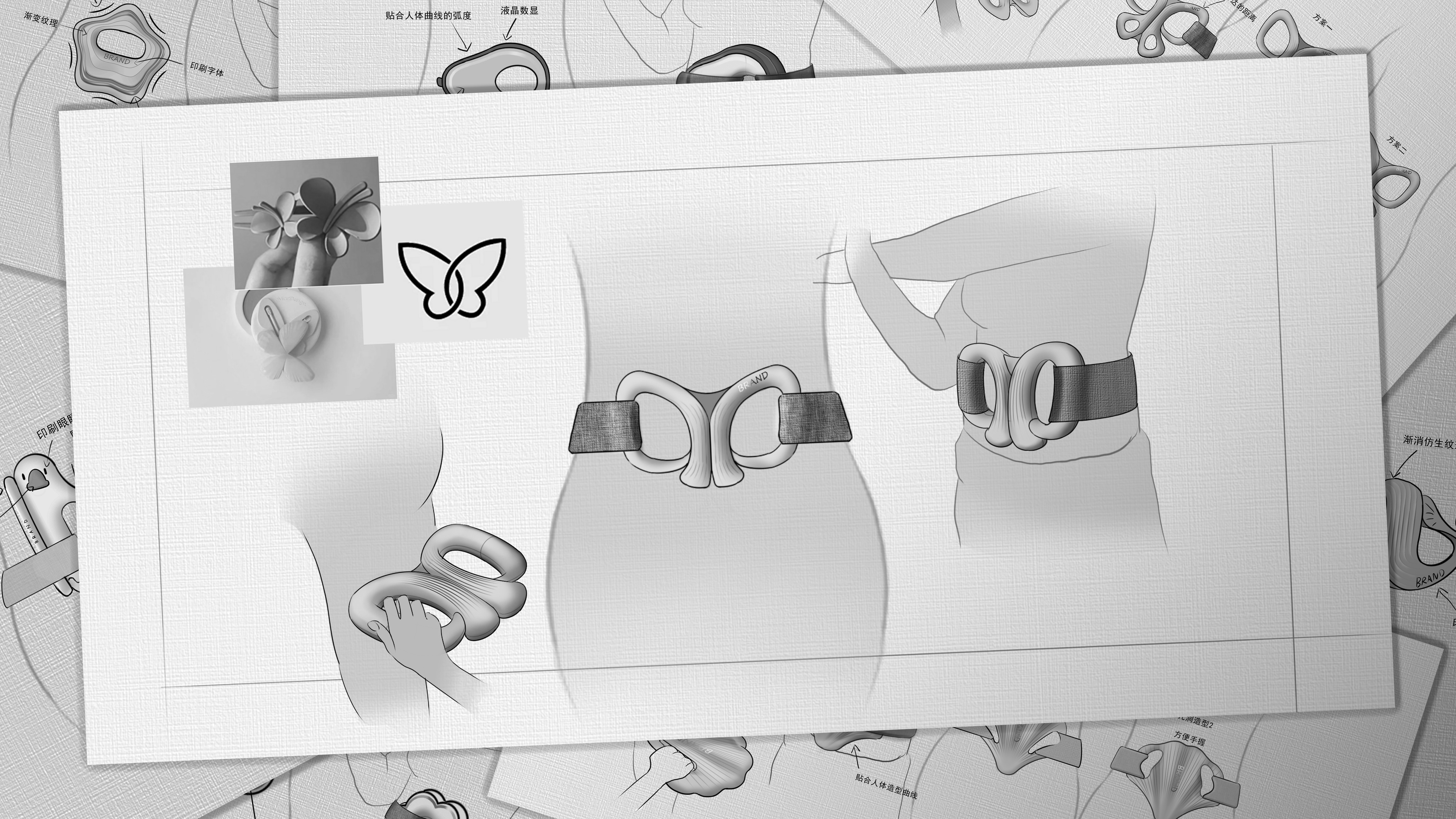 fascial ring，Gehu，Butterfly，morphological bionic，Sports fitness，massage，