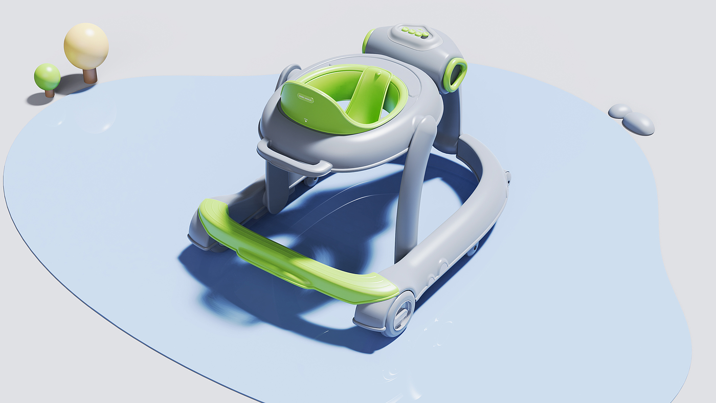 Creative design，industrial design，product design，Child Walking Artifact，Infant walker，Stroller design，