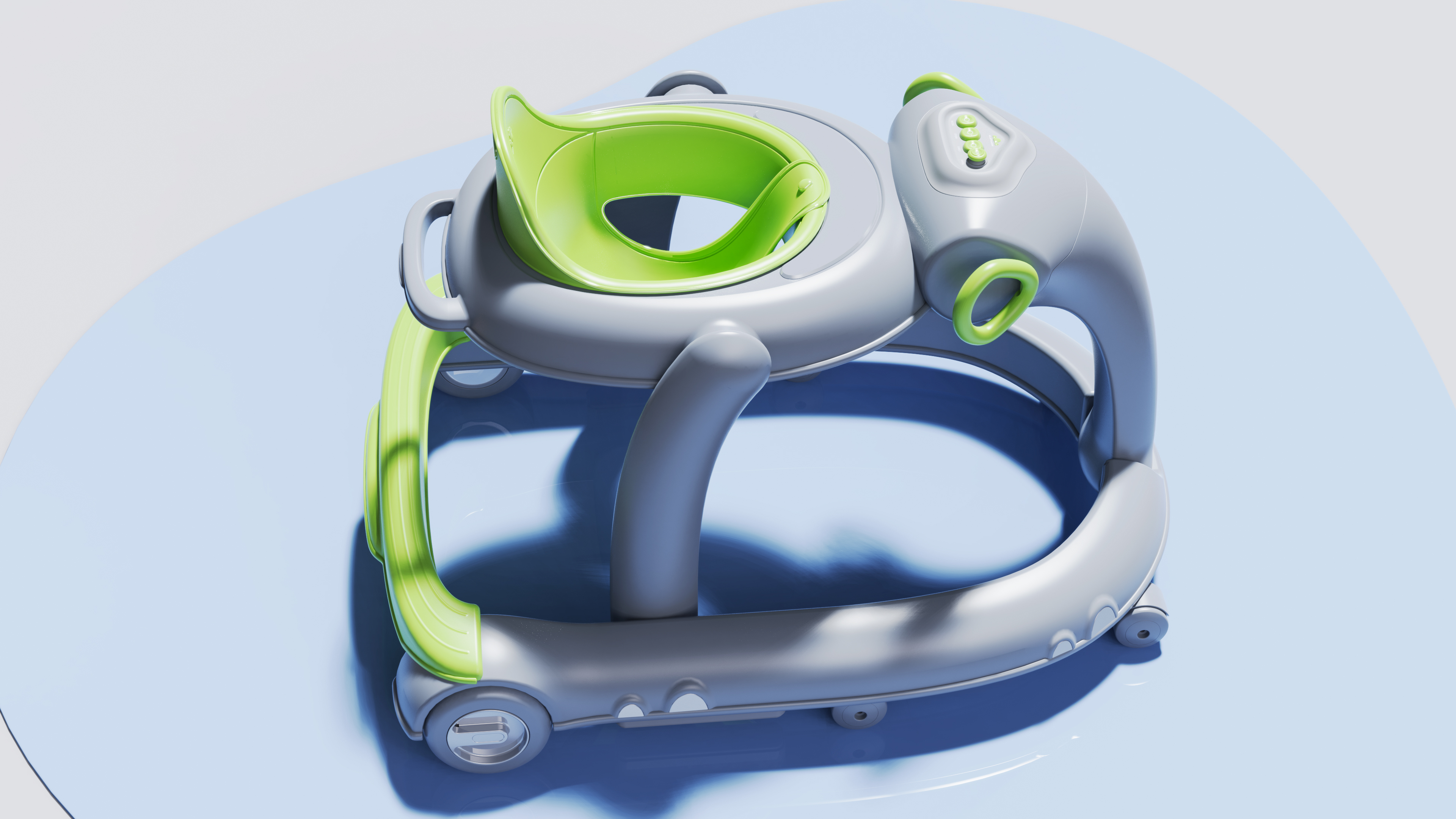 Creative design，industrial design，product design，Child Walking Artifact，Infant walker，Stroller design，