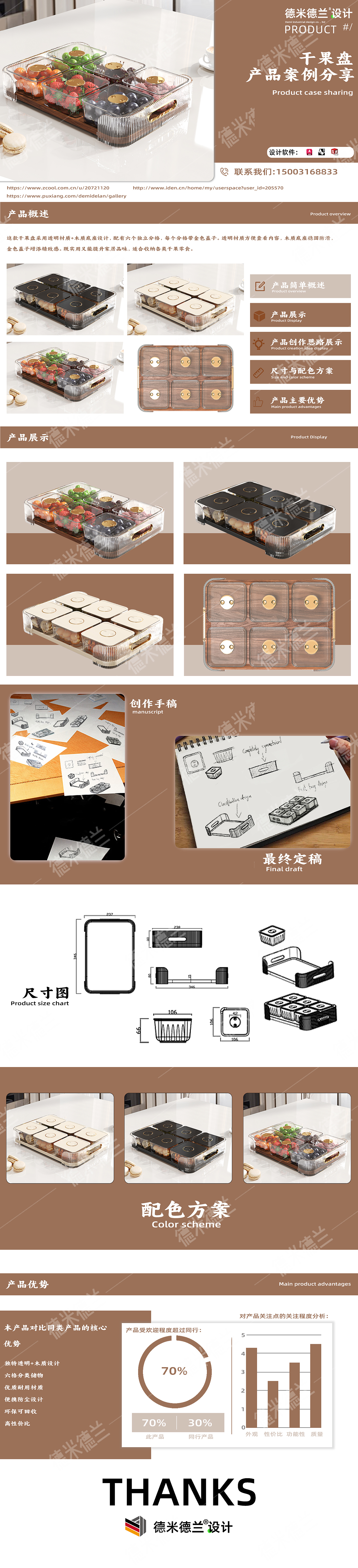Fruit tray，product design，Transparent Products，industrial design，