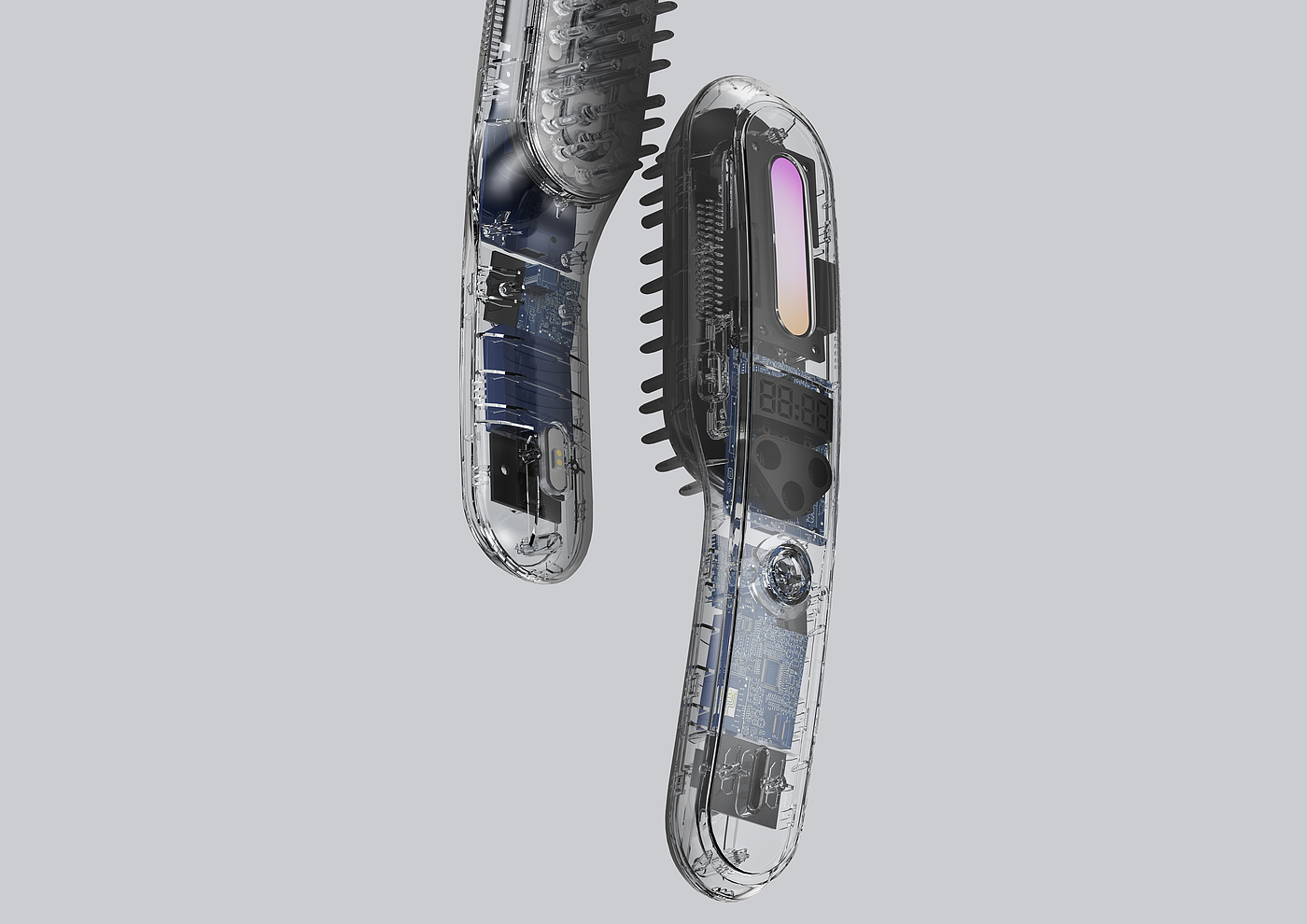 Hair comb，comb，Red light，Digital，household，Gehu，