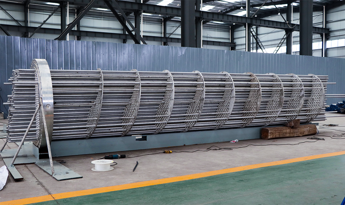 shell and tube heat exchanger，Continuous helical baffle heat exchanger，bow baffle heat exchanger，