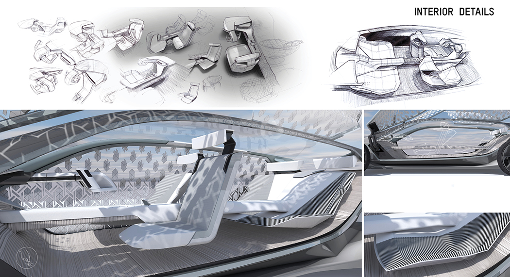 Control light entry，transparent，Magnetic suspension，UVA concept car，future，