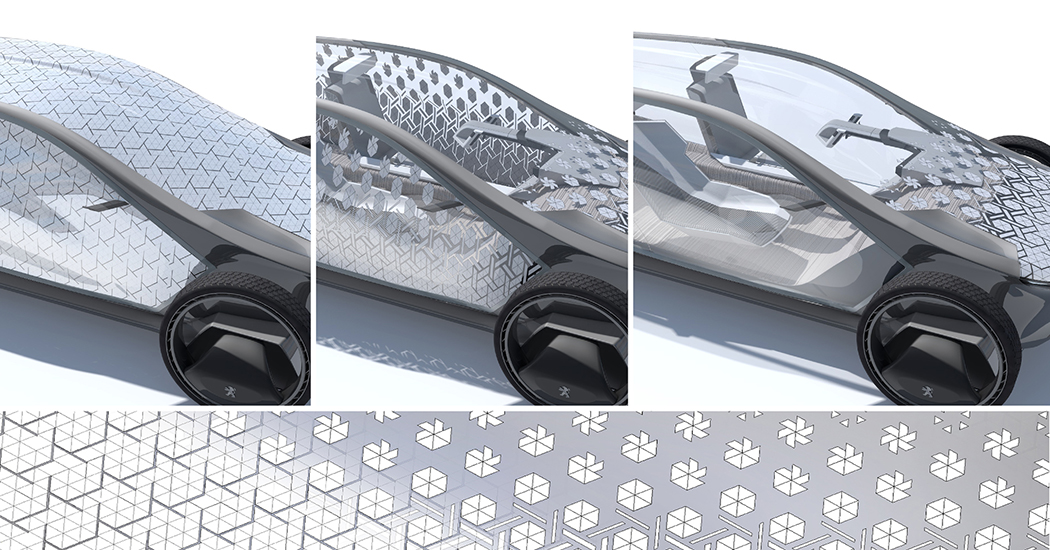 Control light entry，transparent，Magnetic suspension，UVA concept car，future，