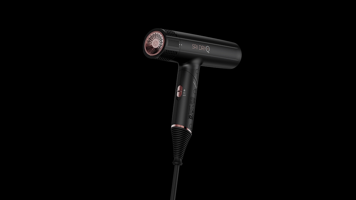 High speed hair dryer，Air duct，fold，