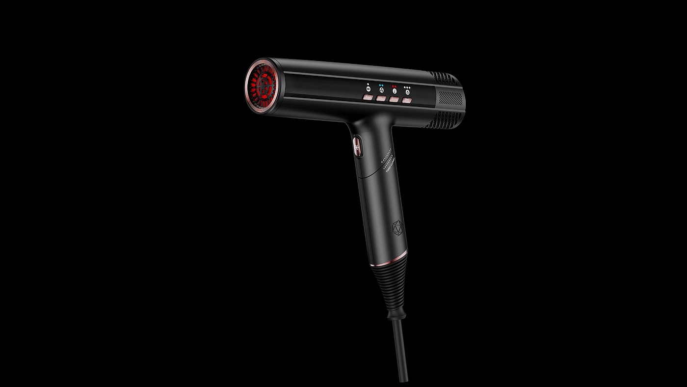 High speed hair dryer，Air duct，fold，