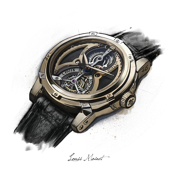 industrial design，Hand drawn，design sketch，Wrist watch，