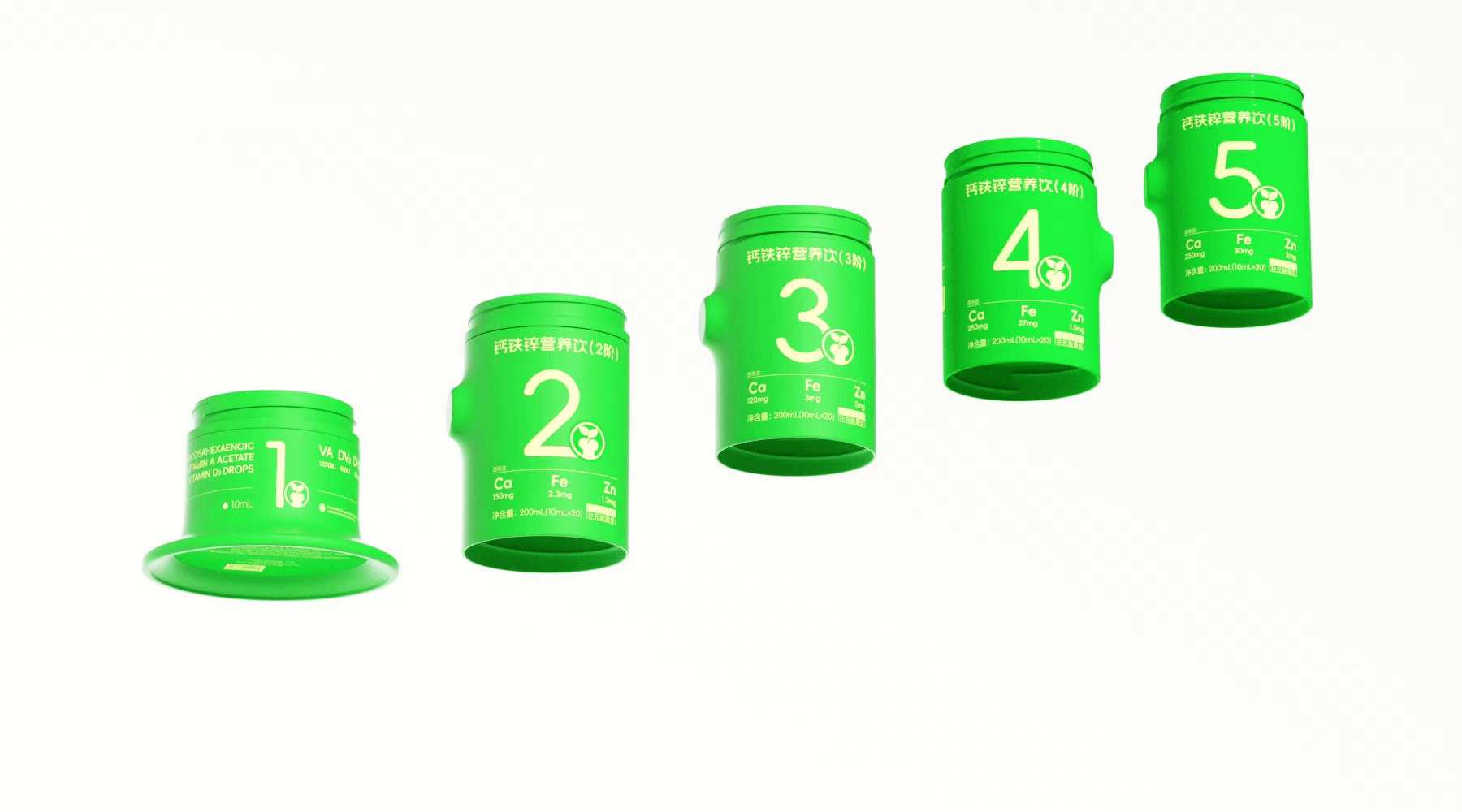 product design，packing design，Great health，Super Symbol，Child Nutrition，Bottle design，