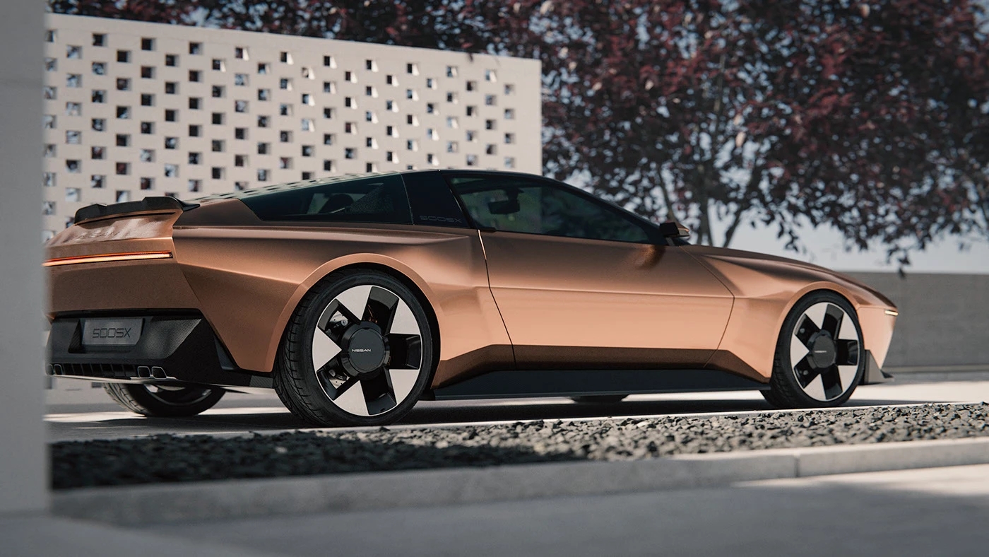 automobile，vehicle，Nissan 500SX，conceptual design，