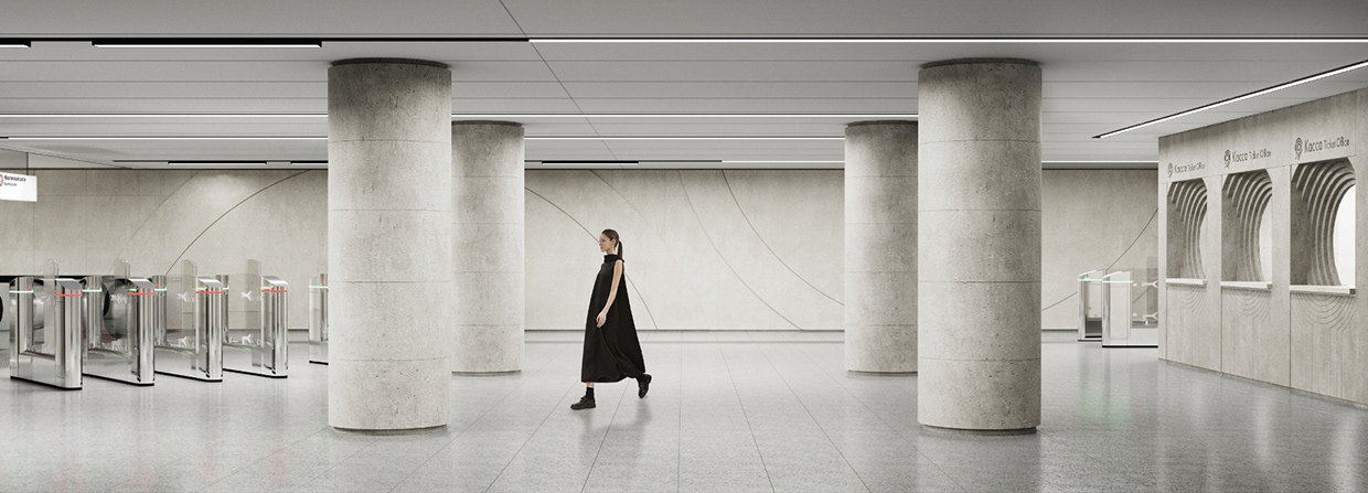 metro，Public facilities design，Public transportation，Urban transportation，Architectural design，space design ，architectural space ，modern stylish，