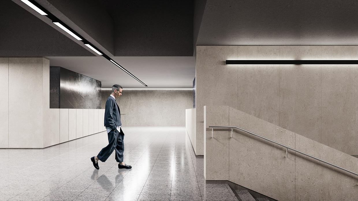 metro，Public facilities design，Public transportation，Urban transportation，Architectural design，space design ，architectural space ，modern stylish，