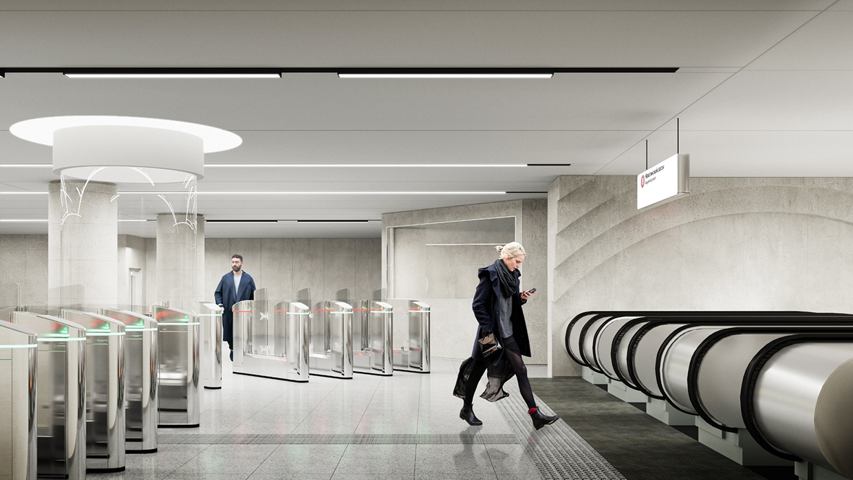 metro，Public facilities design，Public transportation，Urban transportation，Architectural design，space design ，architectural space ，modern stylish，