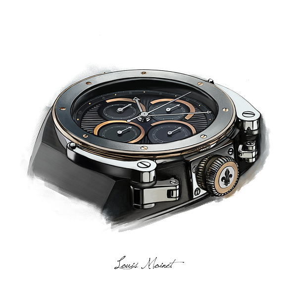 industrial design，Hand drawn，design sketch，Wrist watch，
