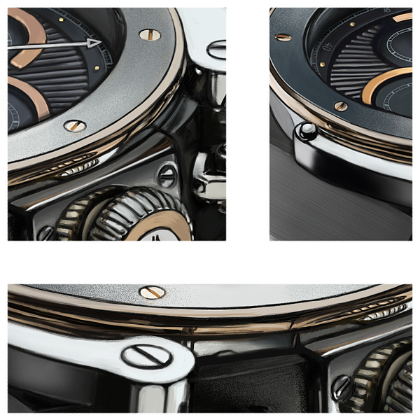 industrial design，Hand drawn，design sketch，Wrist watch，