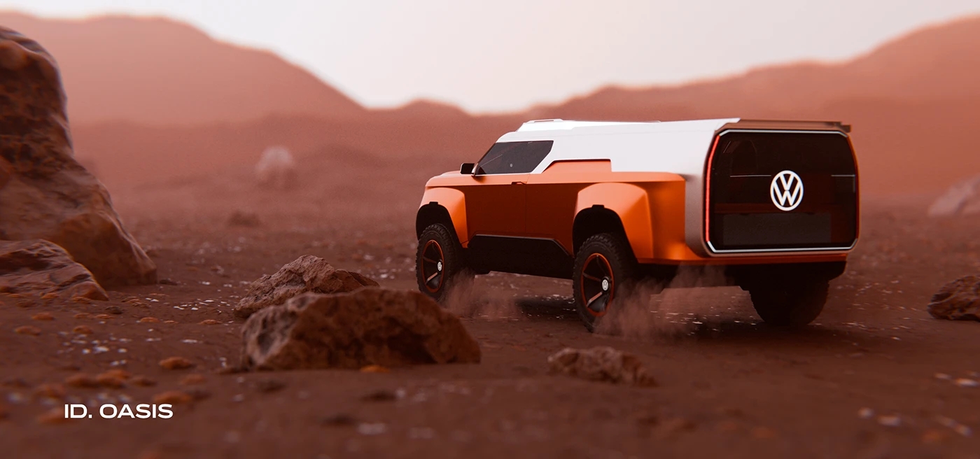 automobile，vehicle，VW ID.OASIS，public，