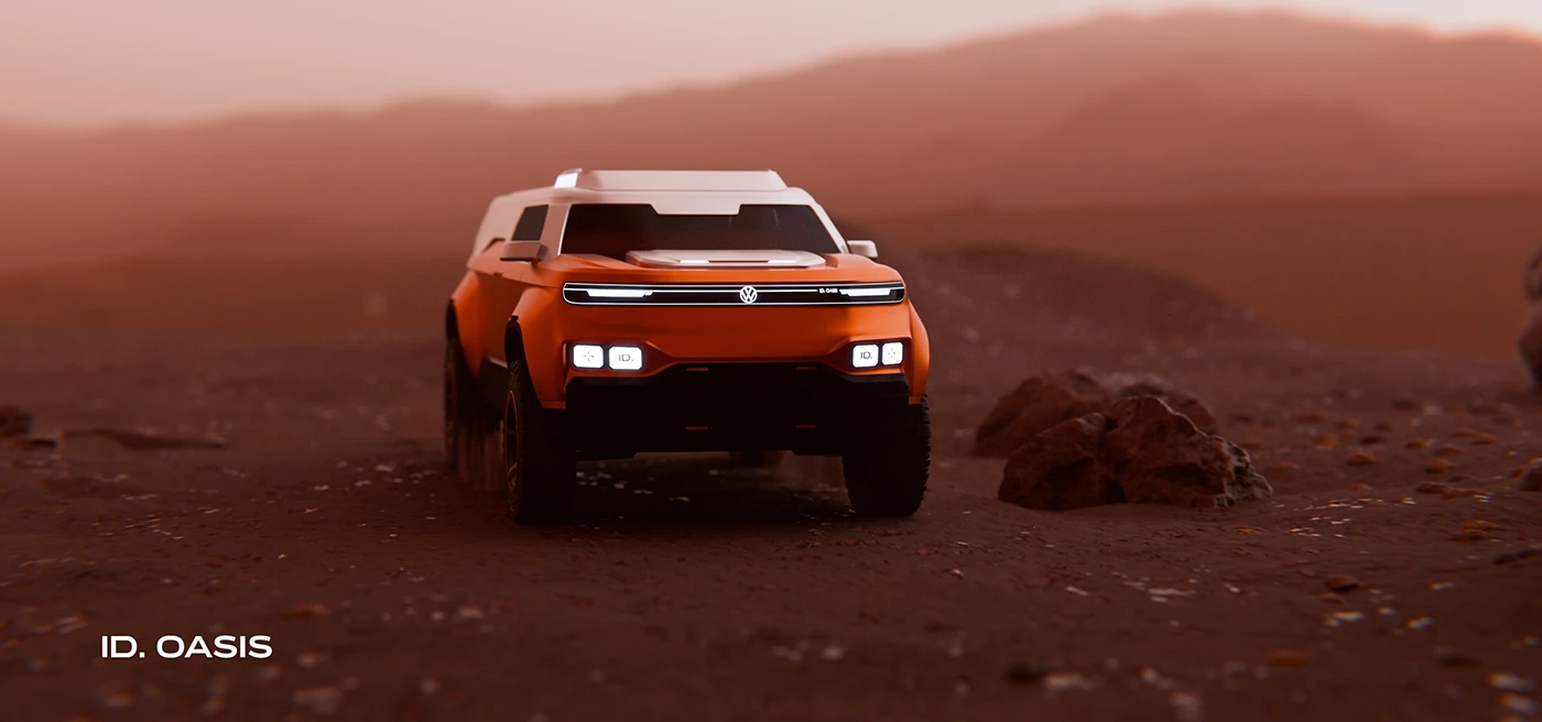 automobile，vehicle，VW ID.OASIS，public，