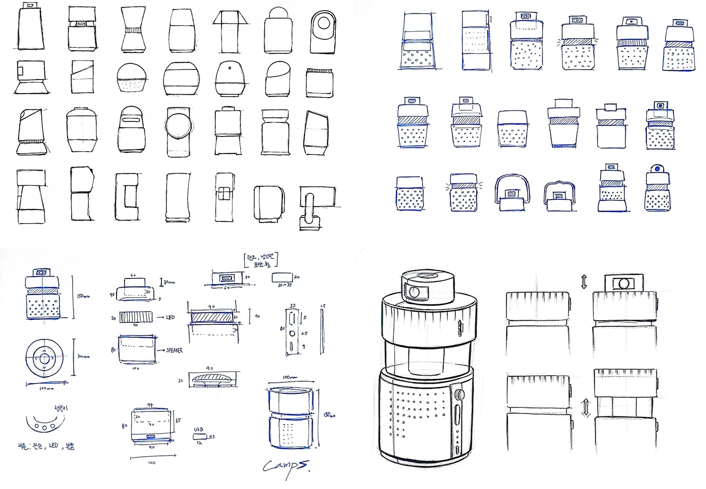 CAMPS，Digital，Beam projector，Bluetooth speaker，Desk lamp，