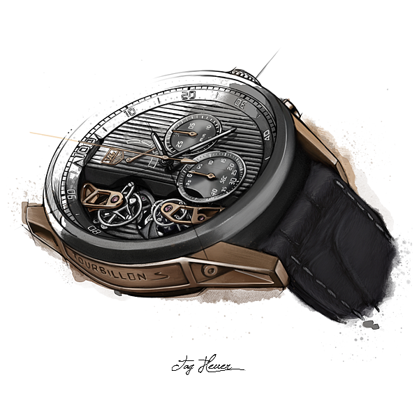 industrial design，Hand drawn，design sketch，Wrist watch，