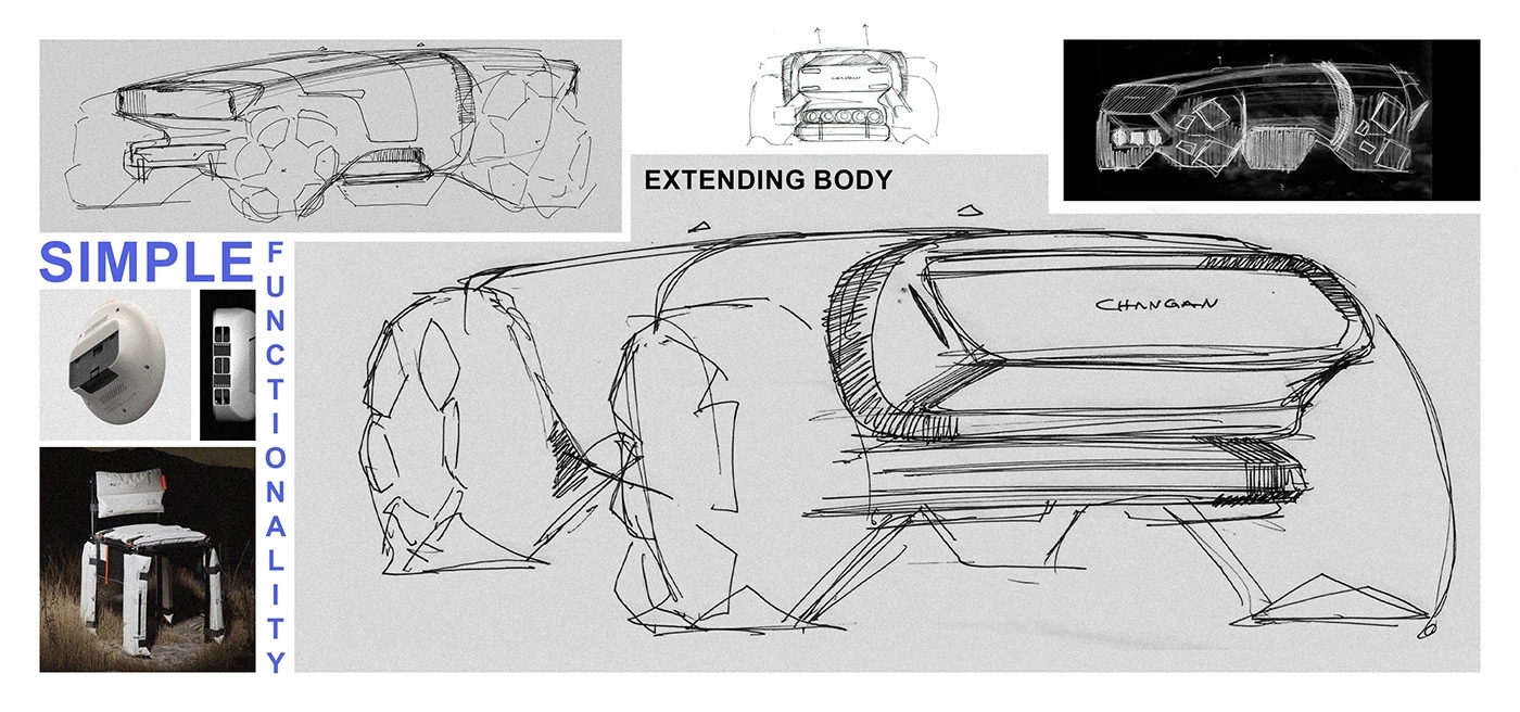 automobile，vehicle，CHANGAN SPACE AGE，conceptual design，
