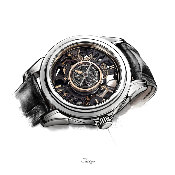 industrial design，Hand drawn，design sketch，Wrist watch，