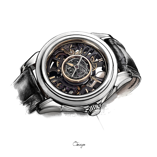 industrial design，Hand drawn，design sketch，Wrist watch，