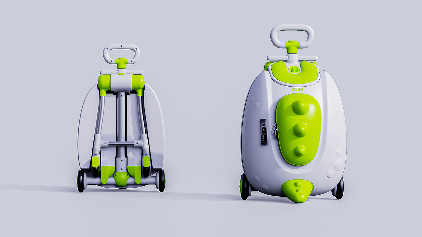 Creative design，industrial design，product design，Children's suitcase，Child Walking Artifact，Children's car design，