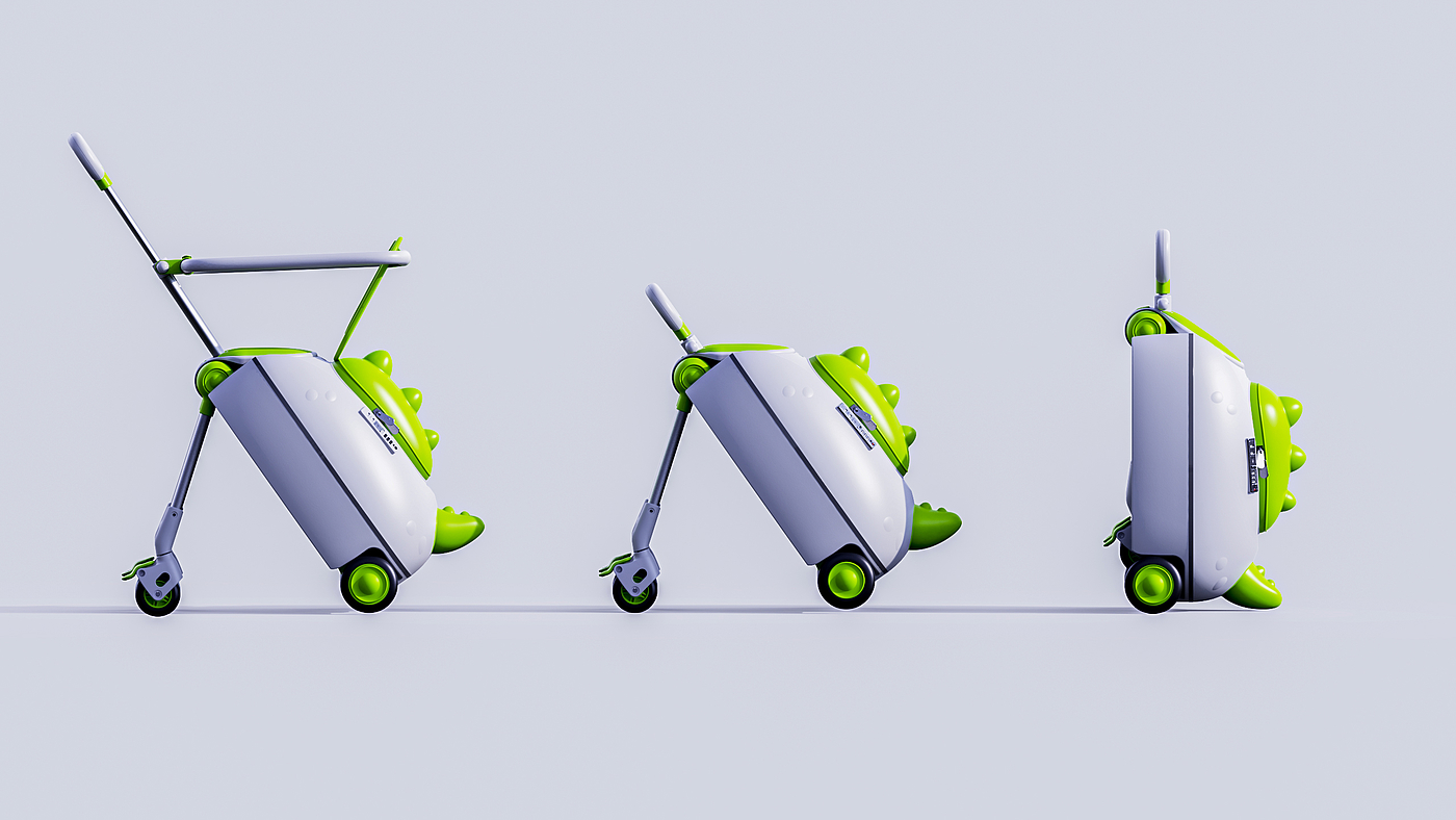 Creative design，industrial design，product design，Children's suitcase，Child Walking Artifact，Children's car design，