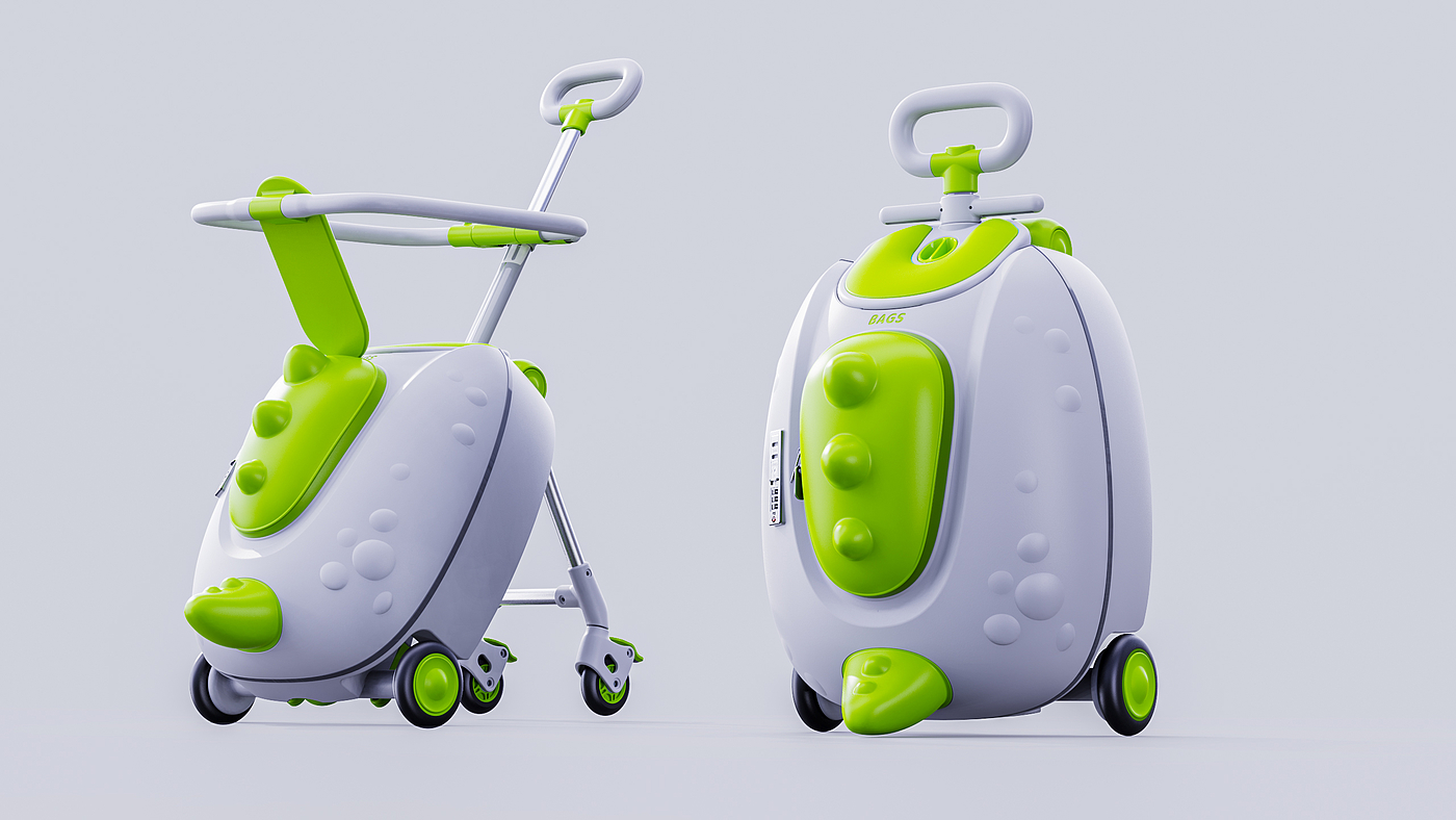 Creative design，industrial design，product design，Children's suitcase，Child Walking Artifact，Children's car design，