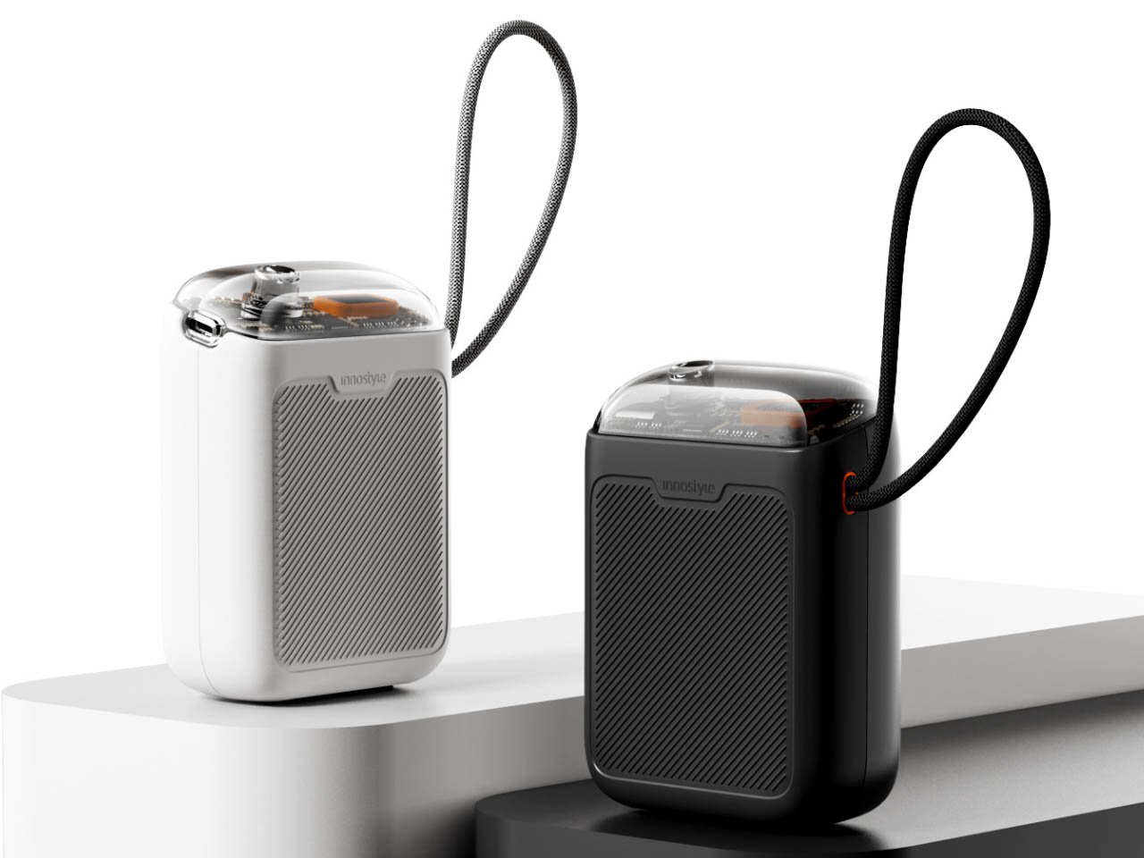 Innostyle，portable source，Portable charging，Transparent design，