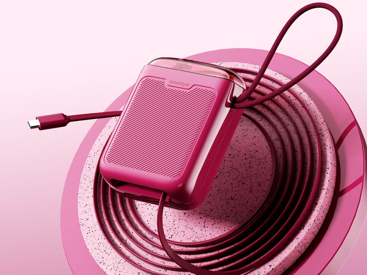 Innostyle，portable source，Portable charging，Transparent design，