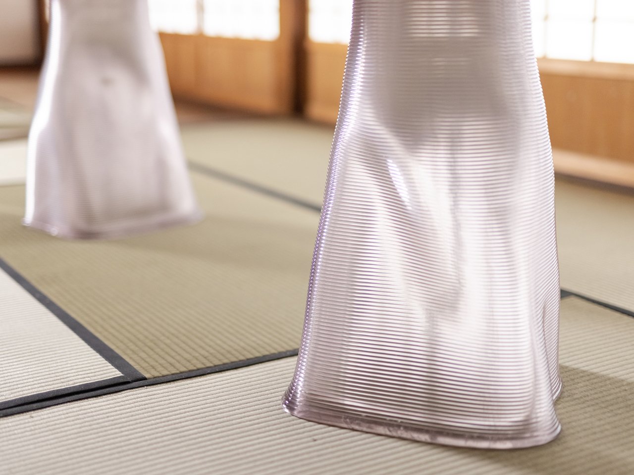 Floating Forest，3D printing，Sustainable design，wooden tables ，irregular morphology，