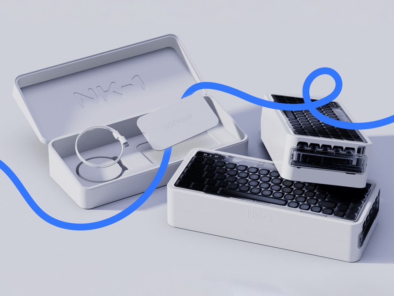 wireless keyboard，Mechanics，Nothing，Pudding Keycaps，Digital accessories，