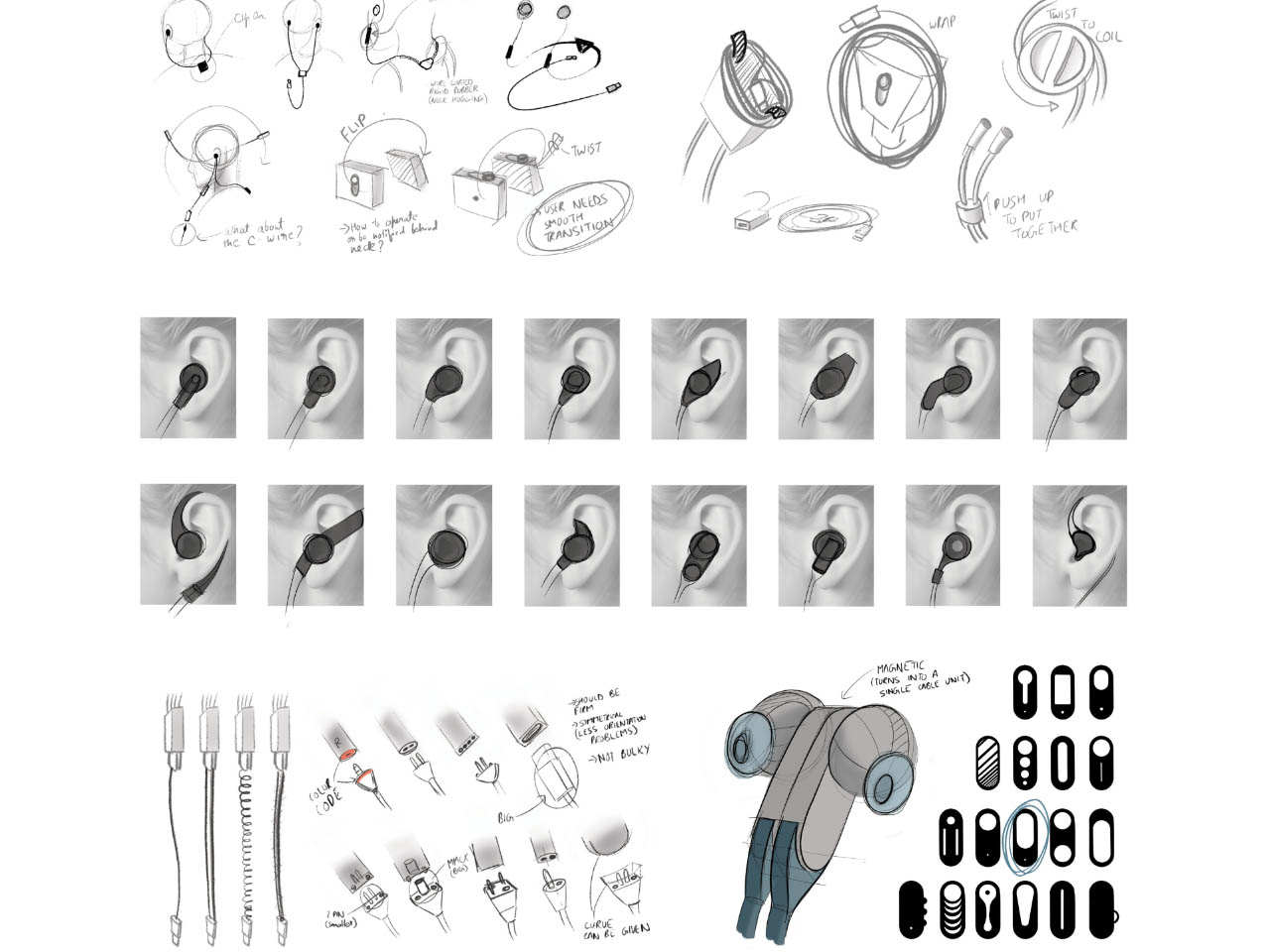 Streamline，headset，Mixed concept，Stable sound quality，