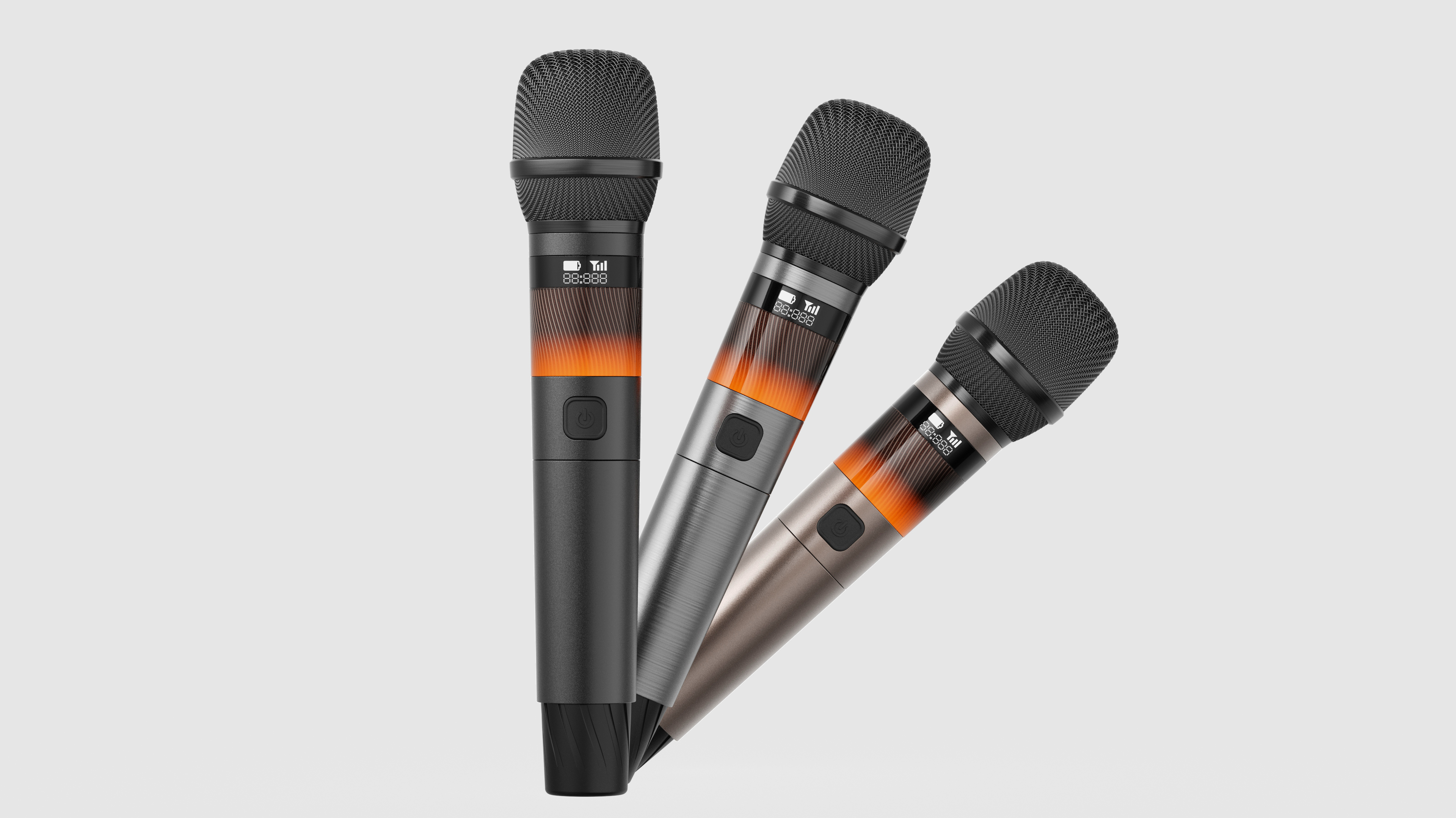 Handheld microphone，Design Exploration，Sense of science and technology，