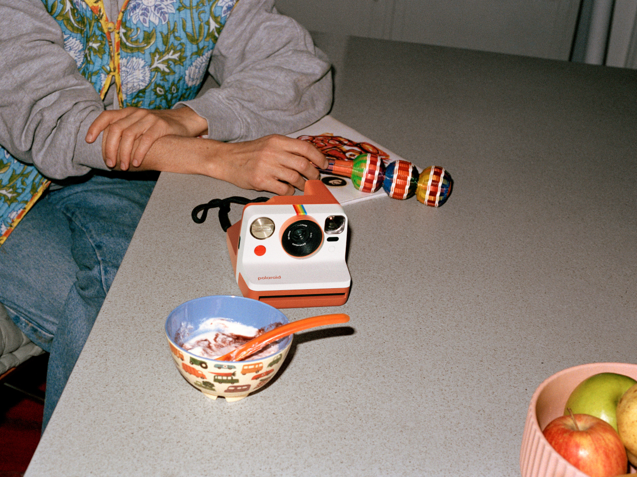 Polaroid，Retro Design ，Double lens，Auto focus，Instant photography，